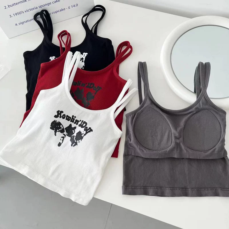 Top with cups, base tank top, short protective underware