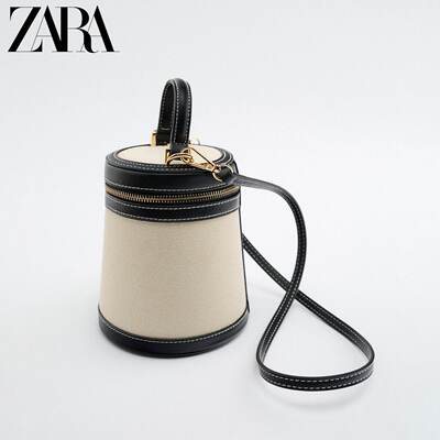 Fashionable women's bag 2023 new bucket bag, color-blocking box-shaped mini handbag, casual single-shoulder crossbody small bag, trendy