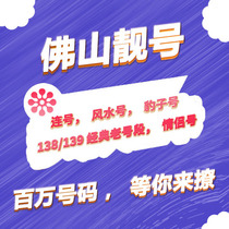 Guangdong Foshan mobile King card mobile phone number serial number daily rental phone card flow card 1 yuan 1G domestic traffic