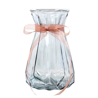 Bán buôn bình hoa thủy tinh màu hồng thẳng treo tường 汝 lò hoa trang trí bình gốm tươi Polihua - Vase / Bồn hoa & Kệ bình gốm cắm hoa đào