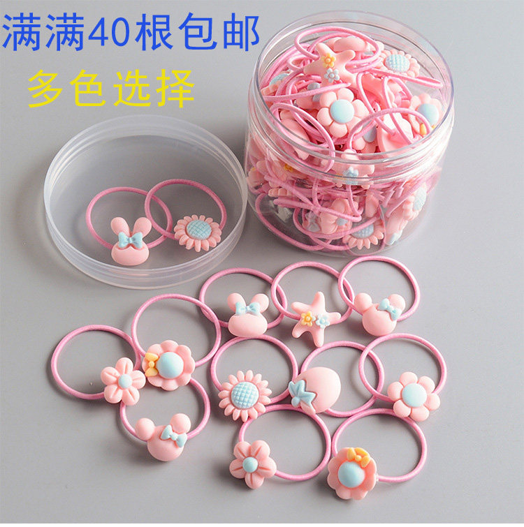 New style of rubber band with hair pigtail little girl without hurting hair rope baby hair rope Princess hair decoration