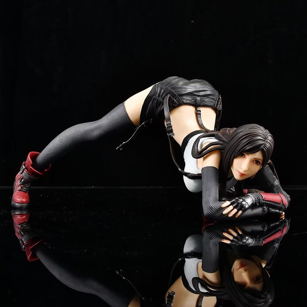 3D модель члена маятник  现货最终ea幻想 跪姿蒂法 1/4 趴姿 美少女 游戏动漫手办模型摆件