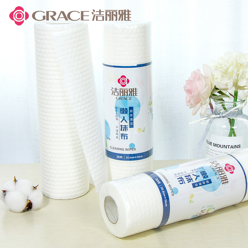 Lazy rag Wet and dry kitchen thickening to oil dish washing cloth washable household absorbent disposable rag