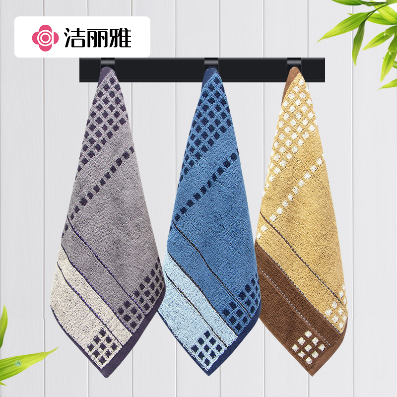 2 dress cleaning Lija pure cotton soft little square towel wash face Home water suction not dropping hair Children baby rub face towels