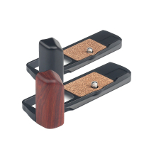 wepoto OLYMPUS PEN-F Camera Handle Quick Release Plate Sandalwood Metal Protective Base