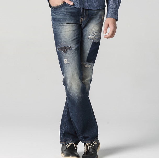 Cool City Genuine Lee Men's Slim Fit Thin Mid-Rise Straight Leg Jeans Lml724C79S56