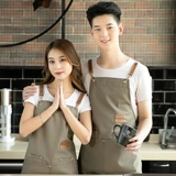 Хлопковый износостойкий фартук, чай с молоком для маникюра для работы, делается под заказ, с печатью вашего логотипа
