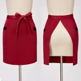 Кофейная юбка в складку, рабочий короткий фартук, делается под заказ