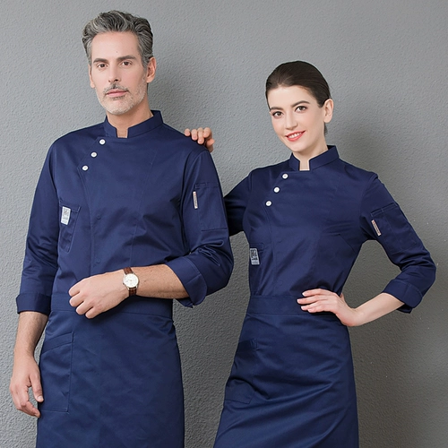 Шеф -повар Работая одежда мужчина с длинным рукавом осень и зимний западный ресторан