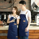 Хлопковый износостойкий фартук, чай с молоком для маникюра для работы, делается под заказ, с печатью вашего логотипа