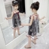 Váy bé gái mùa hè 2019 mới dành cho trẻ em Hàn Quốc - Váy chân váy trẻ em 11 tuổi Váy