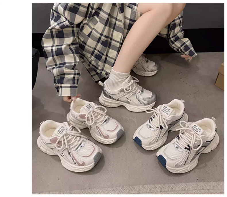 女童鞋子2026秋季新款中大童老爹鞋高颜值儿童运动鞋女孩网面透气 — 8