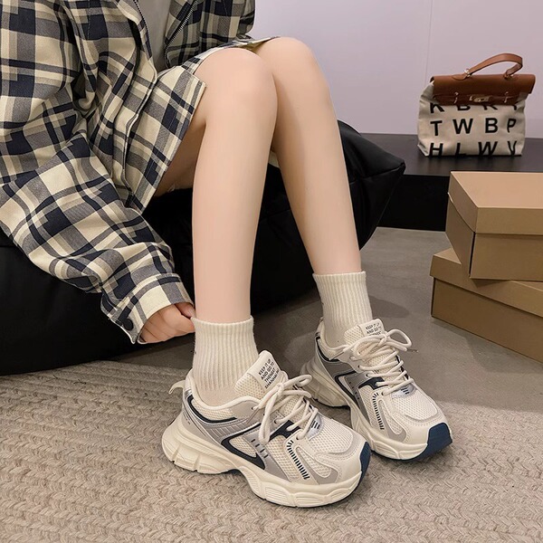 Girls' Shoes 2026 Autumn New Style, Trendy Dad Shoes for Older Children, High-Appearance Children's Sports Shoes, Breathable Mesh for Girls — 2