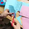 Children's paper-cut book 2-3-5-6-year-old baby kindergarten play handmade DIY making educational toys Origami entry book
