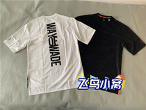 Li Ning WOW Wade road Black Card high end loose hip hop OVERSIZE Half sleeve T-shirt AHSP337-1-2