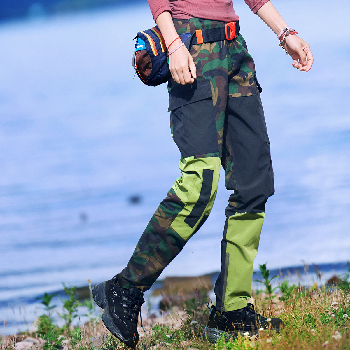 ZoNevis Outdoor 2022 New products Original boarder collage casual work clothes Slim Camouflage Pants Long Pants Women