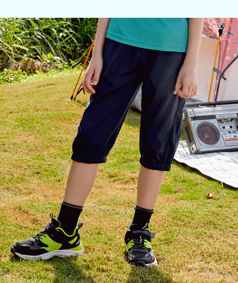 探路者 春夏 宽松版型速干 儿童七分裤 天猫优惠券折后￥59包邮（￥109-50）120~170码3色可选