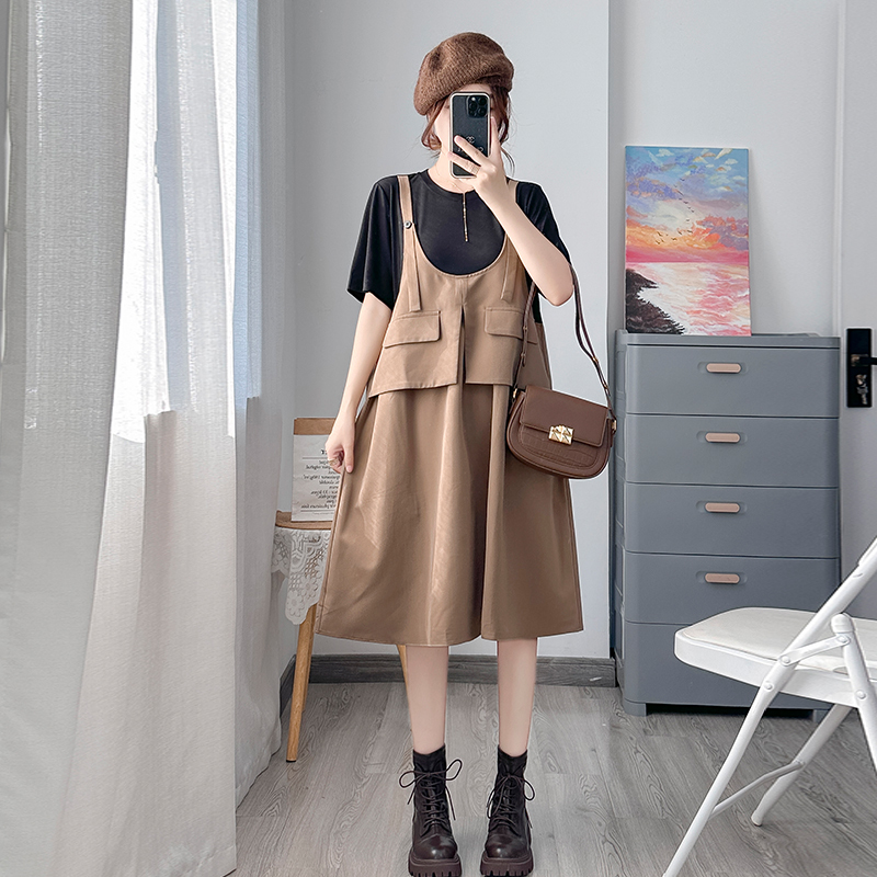 Maternity Dress, Summer Style, Fashionable and Elegant, 2026 Summer New Maternity Wear, Trendy Summer Outfit for Pregnant Women, Covers the Belly