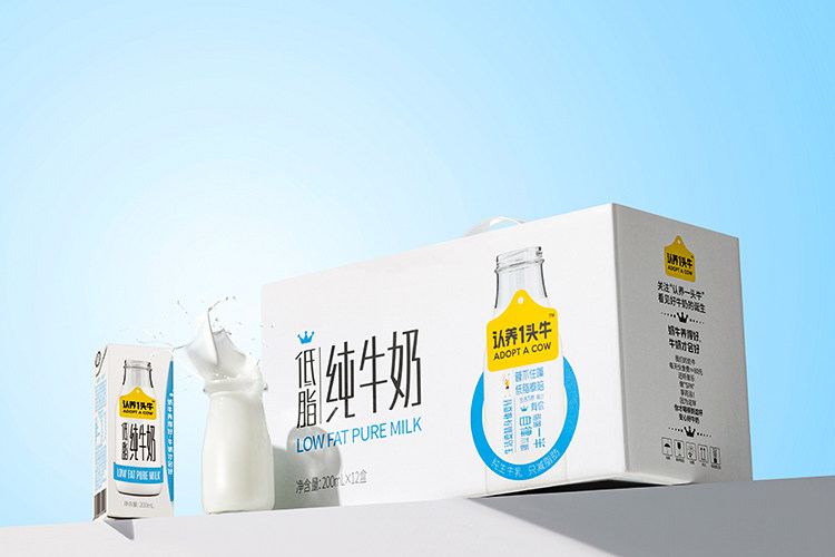 认养一头牛 低脂纯牛奶 200ml*12盒*2箱 图27