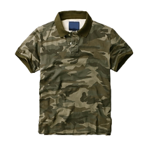 Armor Tactics Mens short sleeves Polo shirts Summer loose camouflay short sleeves Male Breathable Sweat and sweatshirt T-shirts