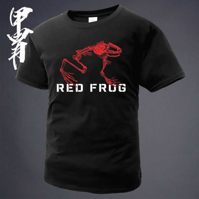 Summer New Pink RED FROG Red frogs Tactical printed short sleeves T-shirt round-shirt army fan T-shirt-Taobao