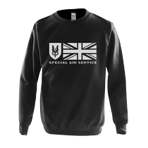 SAS Rainbow Siege Six shooting game Union Jack round neck sweatshirt mens velvet jacket