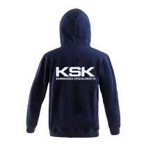 Autumn and winter new German KSK badge printed hooded sweatshirt tactical sweatshirt military fans outdoor
