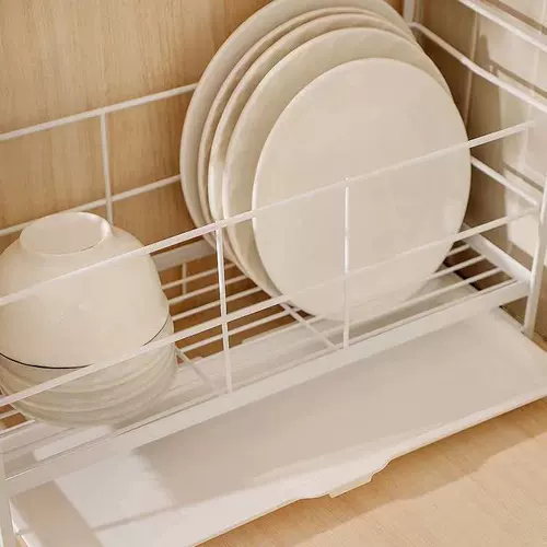 Блюда блюда, столовая стойка для хранения блюд Countertop кухонная однослойная полка сливка, посуда, палочка для палочек, полки лопаток многофункциональная стойка для рабочего стола.