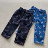 Осенние детские мультяшные прямые свободные джинсы подходит для мужчин и женщин, штаны, свободный прямой крой