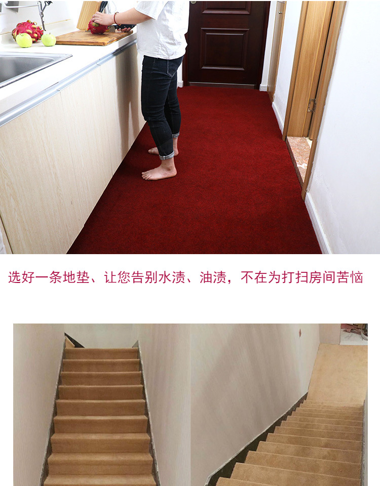 thảm sàn có thể được cắt cửa tấm thảm chùi chân trượt lối vào thảm tiền sảnh hộ gia đình bụi mat thấm mat cửa lối vào - Thảm sàn thảm đá thấm nước