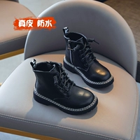 Martens, демисезонные короткие сапоги для мальчиков, утепленные ботинки в английском стиле, из натуральной кожи, 2021 года, в британском стиле
