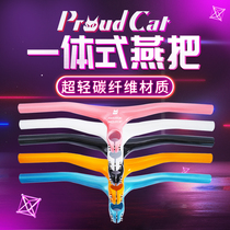 proudcat Proud cat Carbon fiber handlebar Childrens balance car modification accessories Sliding car one-piece swallow handle