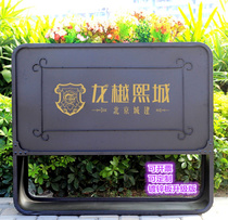 Iron flower box beautification street flower bowl road fence commercial outside special flower trough outdoor large flower bed combination flower stand