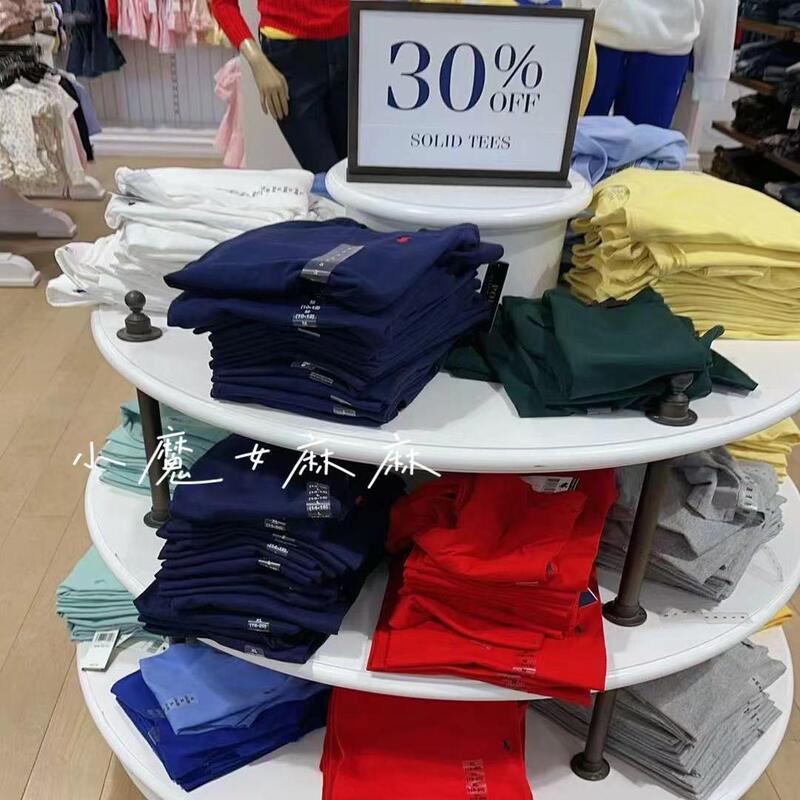 The United States Bought Back Polo Ralph Lauren Children's Cotton Short-Sleeve T-Shirts That Can Be Worn by Adults