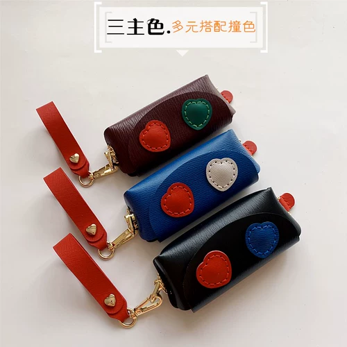 Вместительная и большая кожаная ключница, сумка через плечо, универсальная система хранения, воловья кожа