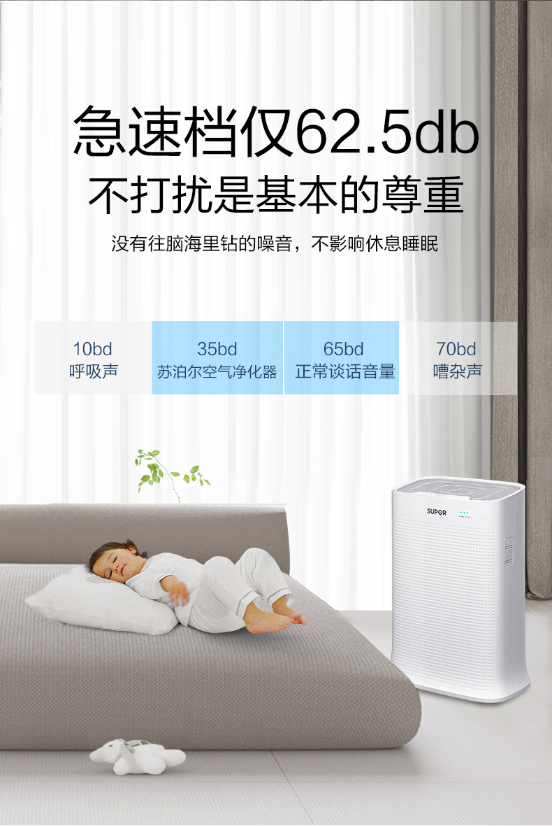 苏泊尔 P4级除醛空气净化器 Cadr值320 图7