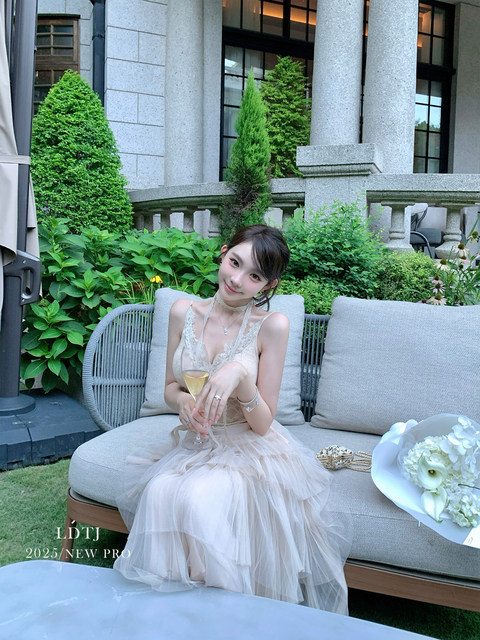 Ldtj Haute Couture[Stacked Mist Veil]2025 Autumn New A-Line Slimming Elegant Style Puffy Skirt for Women