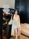 Ldtj High-End Knit Sweater Autumn Ladylike Lazy Style Fox Fur Collar Patchwork Mid-Length Wool Coat for Women