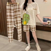 Esy-N7632 Brown (короткие рукава+шорты+брюки)