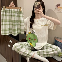 ESY-N7632 Зеленый (короткие рукава+шорты+брюки)