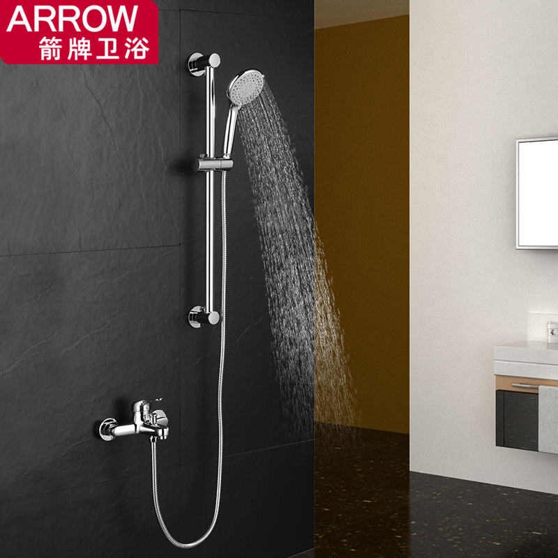 Wrigley bathroom shower shower dark clothes shower shower head all copper faucet set household simple bath artifact