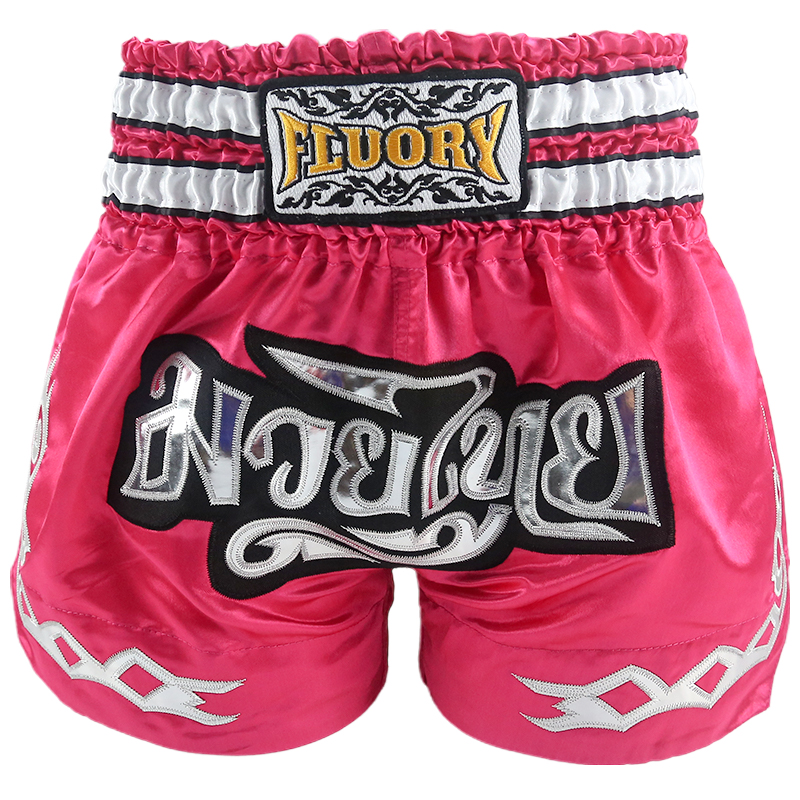 FLUORY Fire barricades Costume Men and women Professional Thai Boxing Shorts Free to hit race training Boxing Shorts