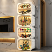 Lego hand-held display cabinet toy display stand model imitation acrylic product display building blocks storage transparent cabinet