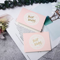 Hand gift box greeting card Korean creative new year greeting card small birthday card wedding card wedding thank you card custom gilding