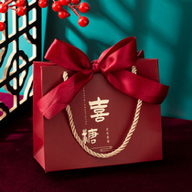 Baby full moon gift bag birthday candy bag wedding gift box empty box wedding gift bag ins Wind companion gift