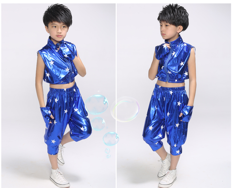 Ngày thiếu nhi Trang phục khiêu vũ Jazz Chàng trai và cô gái Trẻ em Đường nhảy Hip-Hop Khiêu vũ hiện đại Trẻ em Trang phục biểu diễn Mùa hè - Trang phục shop bán đồ hóa trang trẻ em