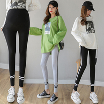 Pregnant women leggings Spring and Autumn wear tide mother nine-point pants autumn cotton all-in fashion belly pregnant women pants