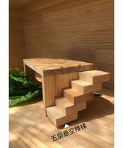 Ruding chicken landscaping supplies platform stairs avoid house Luding chicken nest landscaping package layout table with ladder