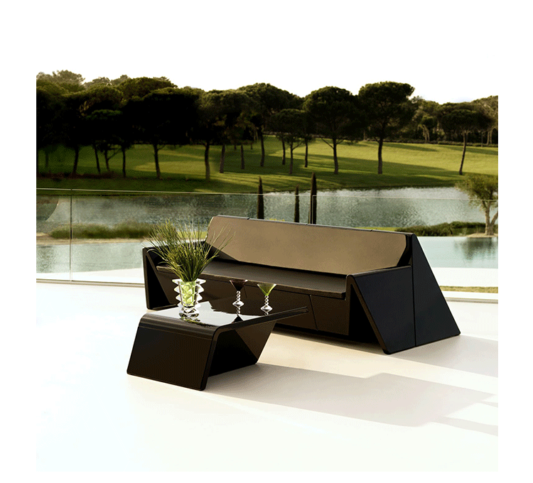 Đồ thủ công thiết kế nội thất còn lại ghế longue / ghế sofa giải trí ngoài trời FRP ghế xếp
