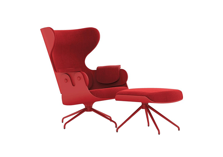 Đồ thủ công mỹ nghệ thiết kế nội thất ghế dài thời gian và ghế phòng chờ ottoman sofa da nhập khẩu